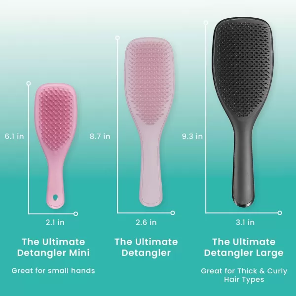 Tangle Teezer x Barbie The Ultimate Detangling Brush Dry and Wet Hair Brush Detangler for All Hair Types Totally PinkPebble Gray kiss Large Ultimate Detangler