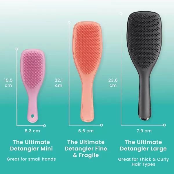 Tangle Teezer x Barbie The Ultimate Detangling Brush Dry and Wet Hair Brush Detangler for All Hair Types Totally PinkPink Dust Fine and Fragile