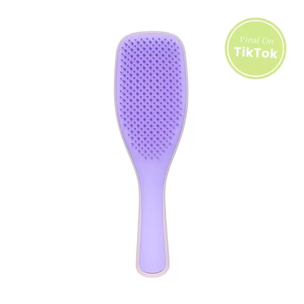 Tangle Teezer x Barbie The Ultimate Detangling Brush Dry and Wet Hair Brush Detangler for All Hair Types Totally PinkPink Lilac Ultimate Detangler