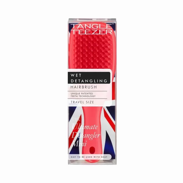 Tangle Teezer x Barbie The Ultimate Detangling Brush Dry and Wet Hair Brush Detangler for All Hair Types Totally PinkPink Punch Mini Ultimate Detangler