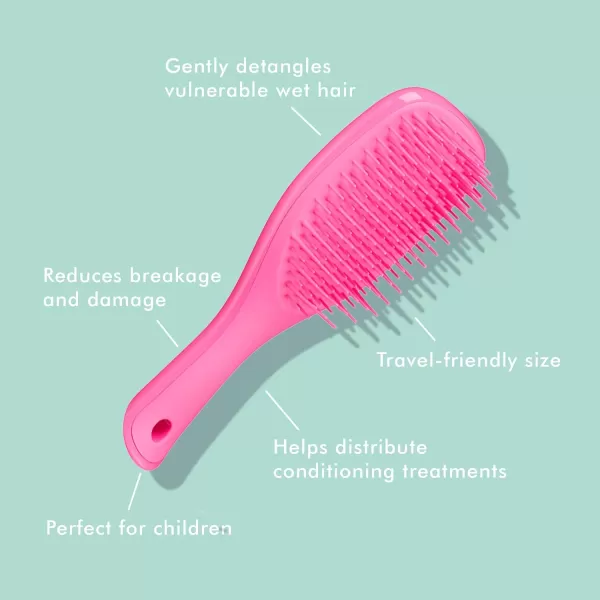 Tangle Teezer x Barbie The Ultimate Detangling Brush Dry and Wet Hair Brush Detangler for All Hair Types Totally PinkPink Sherbert Mini Ultimate Detangler