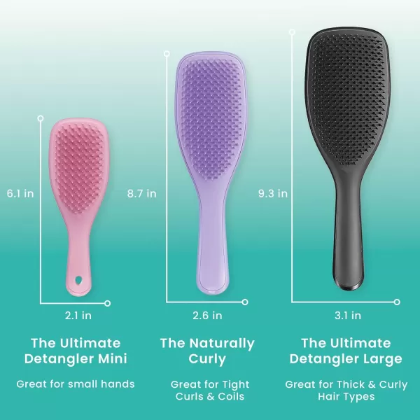 Tangle Teezer x Barbie The Ultimate Detangling Brush Dry and Wet Hair Brush Detangler for All Hair Types Totally PinkPurple Passion Naturally Curly Ultimate Detangler