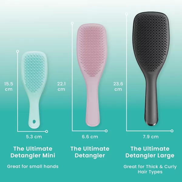 Tangle Teezer x Barbie The Ultimate Detangling Brush Dry and Wet Hair Brush Detangler for All Hair Types Totally PinkSea Green Mini Ultimate Detangler