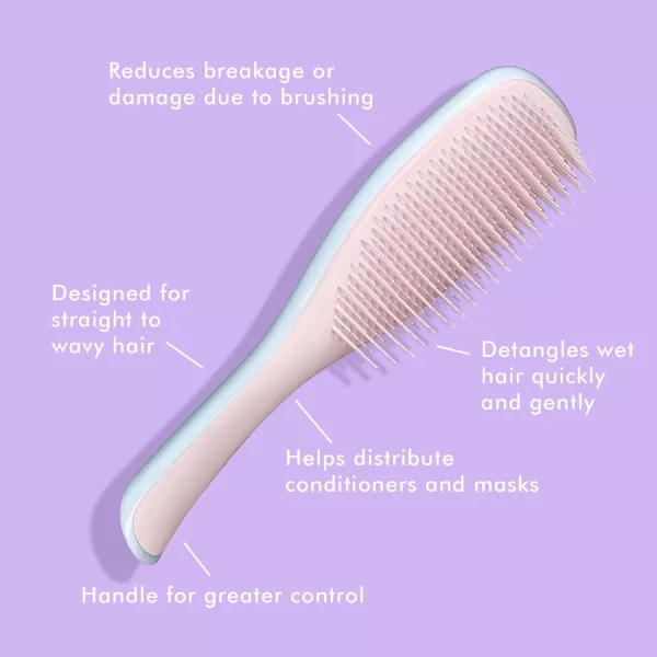 Tangle Teezer x Barbie The Ultimate Detangling Brush Dry and Wet Hair Brush Detangler for All Hair Types Totally PinkSky Blue Cupid Ultimate Detangler