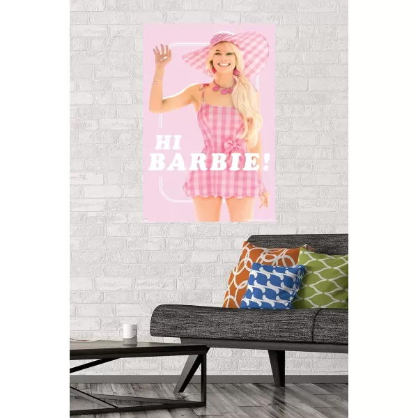 Trends International Mattel Barbie The Movie  Hi Barbie Wall Poster 2237 x 3400 Unframed VersionTrends International Mattel Barbie The Movie  Hi Barbie Wall Poster 2237 x 3400 Unframed Version