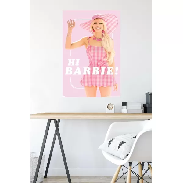 Trends International Mattel Barbie The Movie  Hi Barbie Wall Poster 2237 x 3400 Unframed VersionTrends International Mattel Barbie The Movie  Hi Barbie Wall Poster 2237 x 3400 Unframed Version