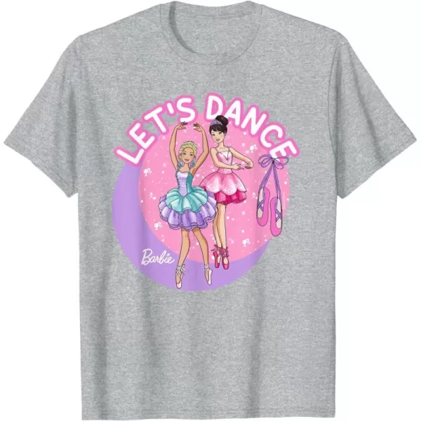 Barbie  Ballerina Barbie Lets Dance TShirtHeather Grey