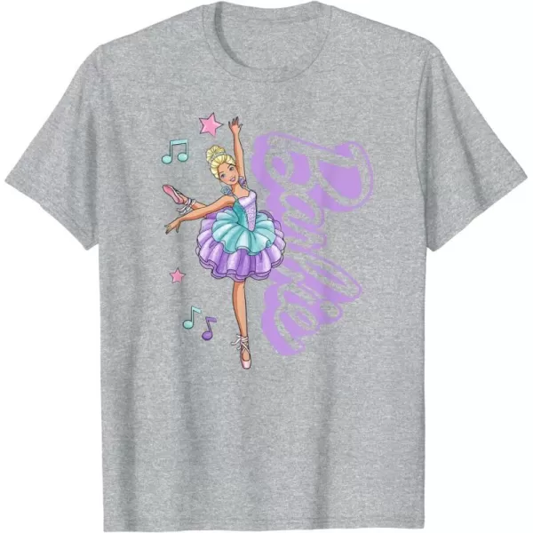 Barbie  Barbie Ballerina  Love Ballet TShirtHeather Grey