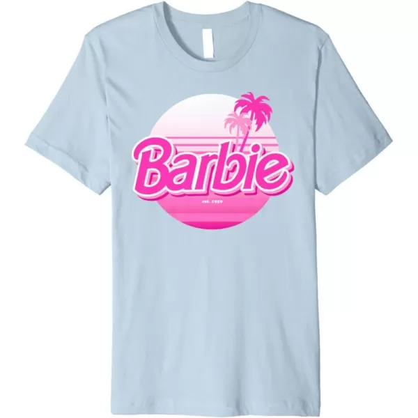 Barbie  Barbie Summer Logo Premium TShirtBaby Blue