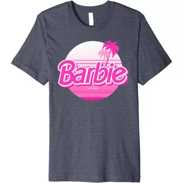 Barbie  Barbie Summer Logo Premium TShirtHeather Blue