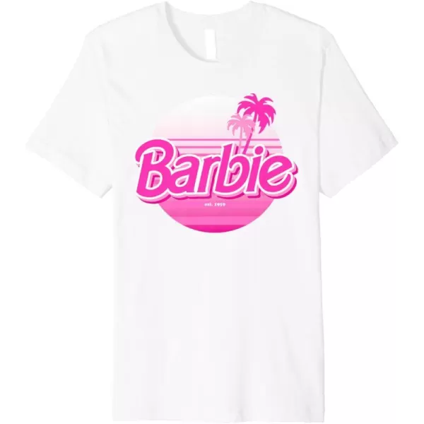 Barbie  Barbie Summer Logo Premium TShirtWhite