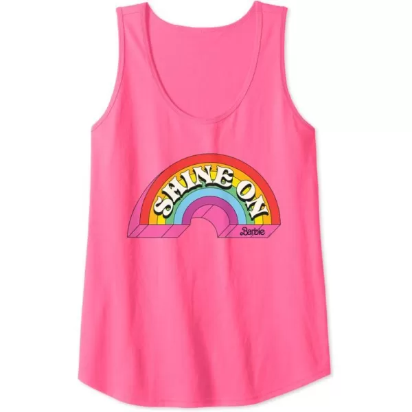 Barbie  Shine On Rainbow Tank TopNeon Pink