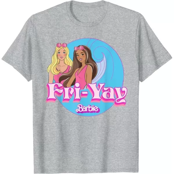 Barbie  Summer FriYay TShirtHeather Grey