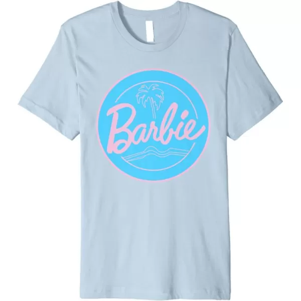 Barbie  Summer of Palm Trees Premium TShirtBaby Blue