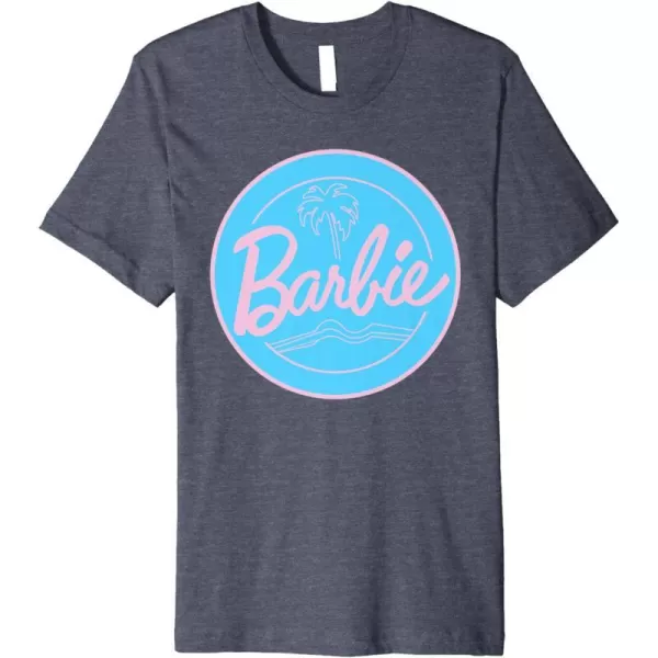 Barbie  Summer of Palm Trees Premium TShirtHeather Blue