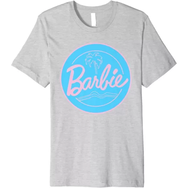 Barbie  Summer of Palm Trees Premium TShirtHeather Grey