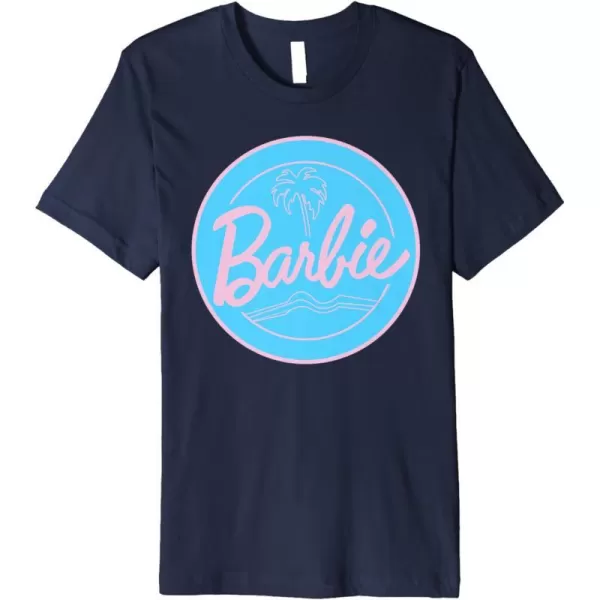 Barbie  Summer of Palm Trees Premium TShirtNavy Blue