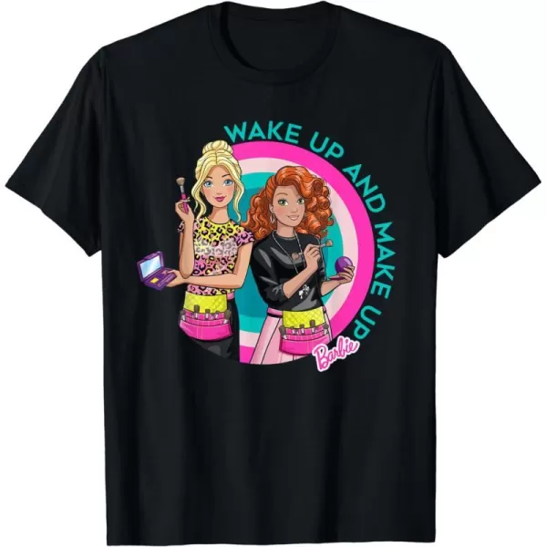 Barbie  Wake Up and Make Up TShirtBlack