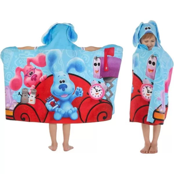 Barbie BathPoolBeach Soft Cotton Terry Hooded Towel Wrap 24 in x 50 in By Franco Kids24 in x 50 in Blues Clues