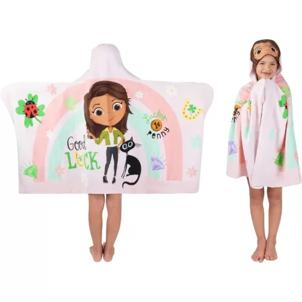 Barbie BathPoolBeach Soft Cotton Terry Hooded Towel Wrap 24 in x 50 in By Franco Kids24 in x 50 in Luck