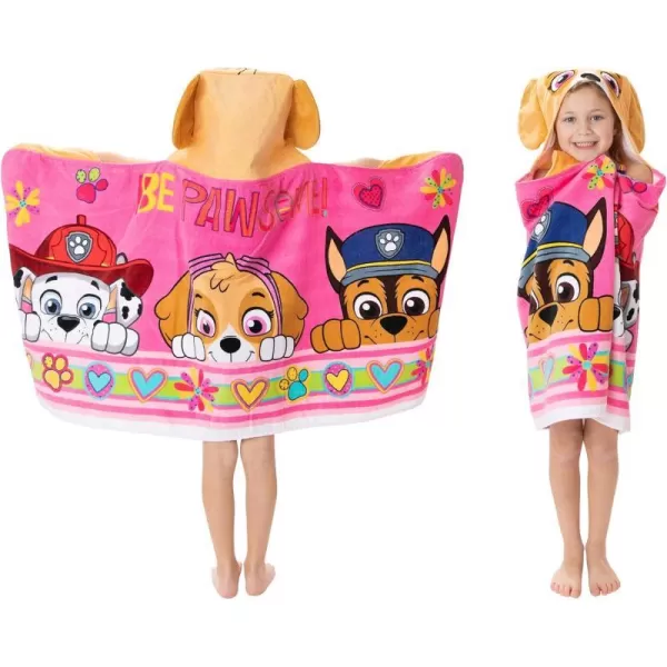 Barbie BathPoolBeach Soft Cotton Terry Hooded Towel Wrap 24 in x 50 in By Franco Kids24 in x 50 in Multicolors