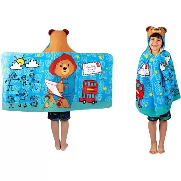 Barbie BathPoolBeach Soft Cotton Terry Hooded Towel Wrap 24 in x 50 in By Franco Kids24 in x 50 in Paddington Bear