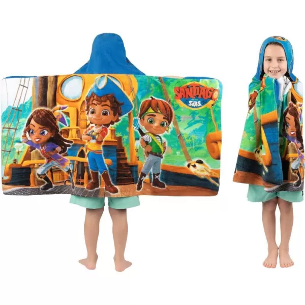 Barbie BathPoolBeach Soft Cotton Terry Hooded Towel Wrap 24 in x 50 in By Franco Kids24 in x 50 in Santiago of the Seas