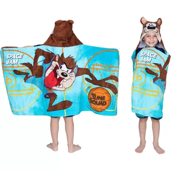 Barbie BathPoolBeach Soft Cotton Terry Hooded Towel Wrap 24 in x 50 in By Franco Kids24 in x 50 in Space Jam 2 a New Legacy