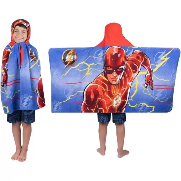 Barbie BathPoolBeach Soft Cotton Terry Hooded Towel Wrap 24 in x 50 in By Franco Kids24 in x 50 in The Flash