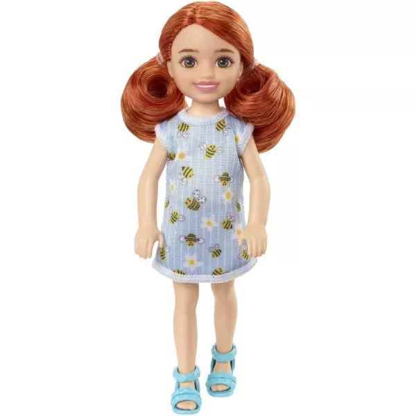 Barbie Chelsea Doll Small Boy Doll with Brown Hair amp Blue Eyes Wearing Gummy Bear TShirt Shorts amp ShoesBumble Bee