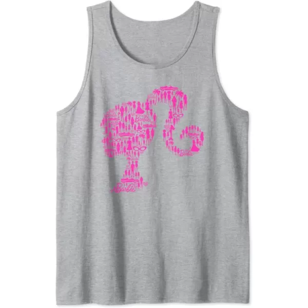 Barbie Classic Silhouette Tank TopHeather Grey