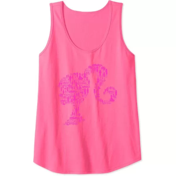 Barbie Classic Silhouette Tank TopNeon Pink