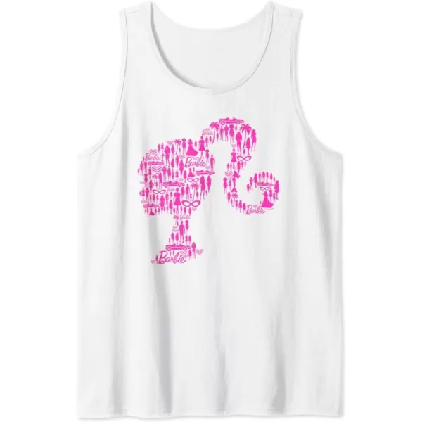 Barbie Classic Silhouette Tank TopWhite