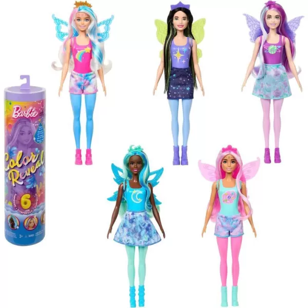 Barbie Color Reveal Doll with 6 Unboxing Surprises Rainbow Galaxy Series with Celestial Sparkle amp Color ChangeBarbie Color Reveal Doll with 6 Unboxing Surprises Rainbow Galaxy Series with Celestial Sparkle amp Color Change