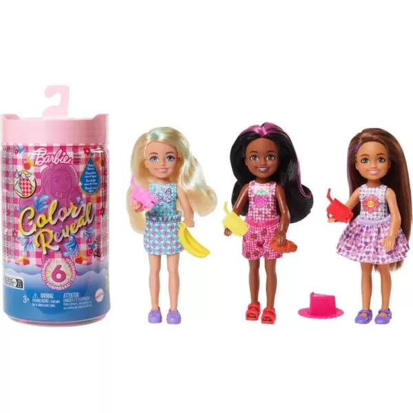 Barbie Color Reveal Small Doll amp Accessories Picnic Series 6 Surprises 1 Chelsea Doll Styles May VaryPicnic Series