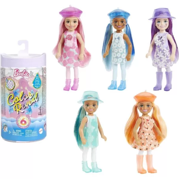 Barbie Color Reveal Small Doll amp Accessories Picnic Series 6 Surprises 1 Chelsea Doll Styles May VarySunshine Series