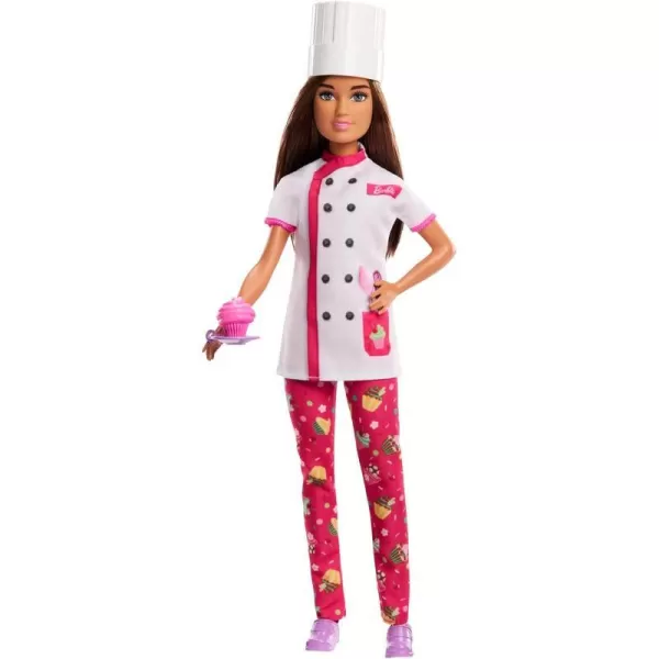 Barbie Doll amp Accessories Career Pastry Chef Doll with Hat and Cake SlicePastry Chef