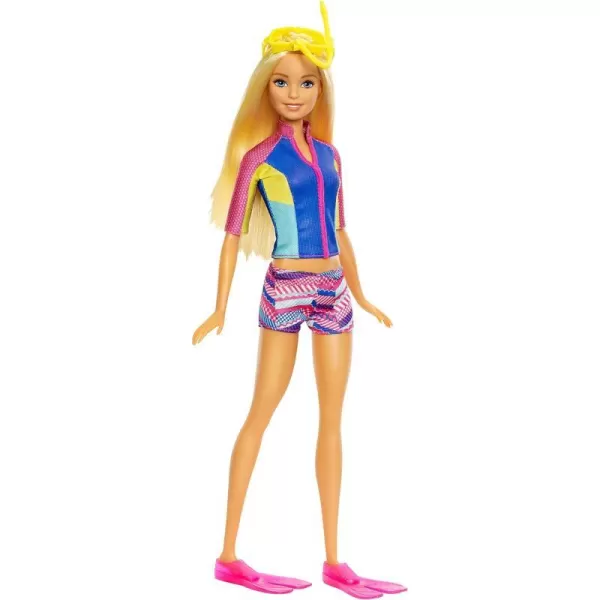 Barbie Doll with ColorChange Top Puppy Squirt Toy and Dolphin with SoundsSnorkel Fun Friends