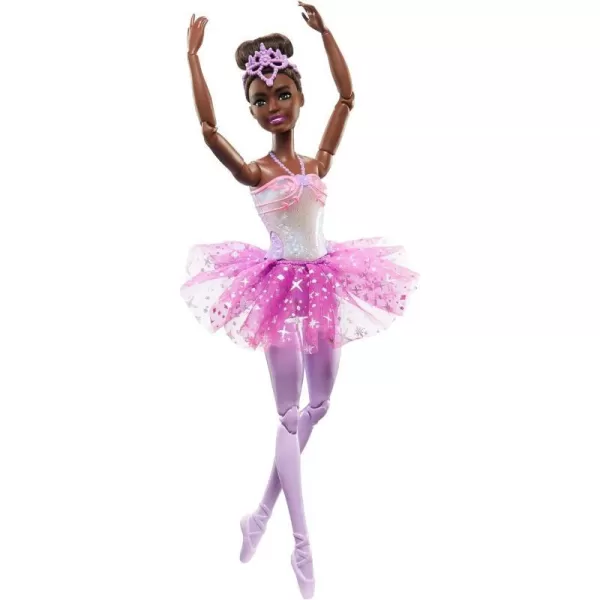 Barbie Dreamtopia Doll Twinkle Lights Posable Ballerina with 5 LightUp Shows Sparkly Pink Tutu Blonde Hair amp TiaraDanceClassicElegant Blackpurple