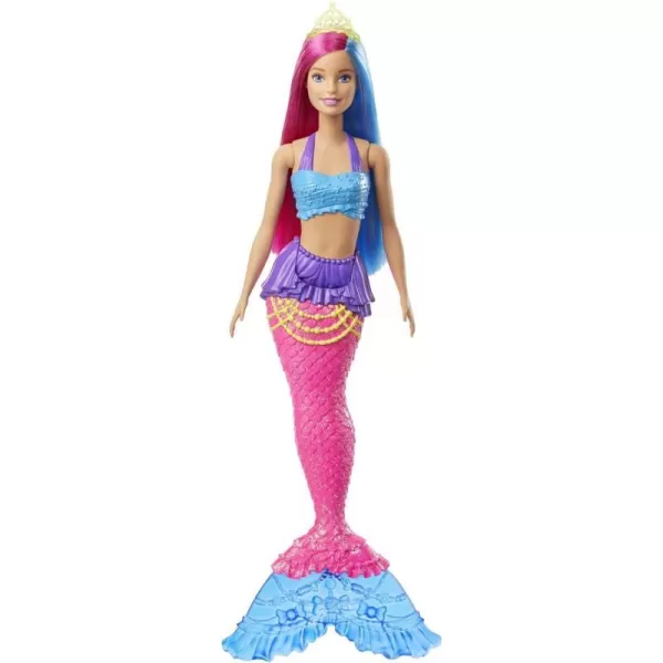 Barbie Dreamtopia Mermaid Doll 12inch Pink and Blue Hair with Tiara For 3 to 7 Year OldsBarbie Dreamtopia Mermaid Doll 12inch Pink and Blue Hair with Tiara For 3 to 7 Year Olds