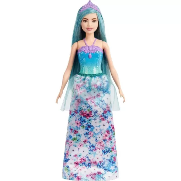 Barbie Dreamtopia Royal Doll with Curvy Body Purple Hair amp Sparkly Bodice Wearing Removable Skirt Shoes amp HeadbandModern3 Multicolor