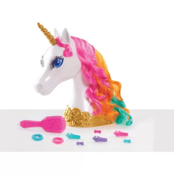 Barbie Dreamtopia Unicorn Styling Head 10pieces Kids Toys for Ages 3 Up by Just Play1 Count Pack of 1