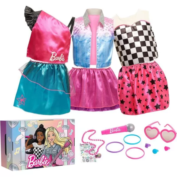 Barbie Dress Up Trunk Set 21 Fashion Accessories Included Size 46X Kids Toys for Ages 3 Up Amazon Exclusive21Piece Amazon Exclusive