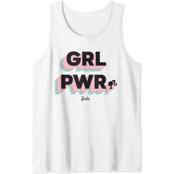 Barbie Girl Power Tank TopWhite