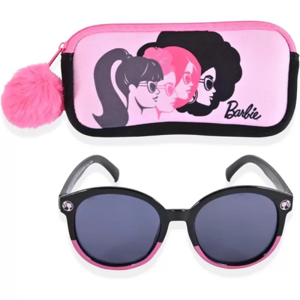 Barbie Girls Cat Eye Sunglasses and Handled Hard Case SetPinkwhiteblack