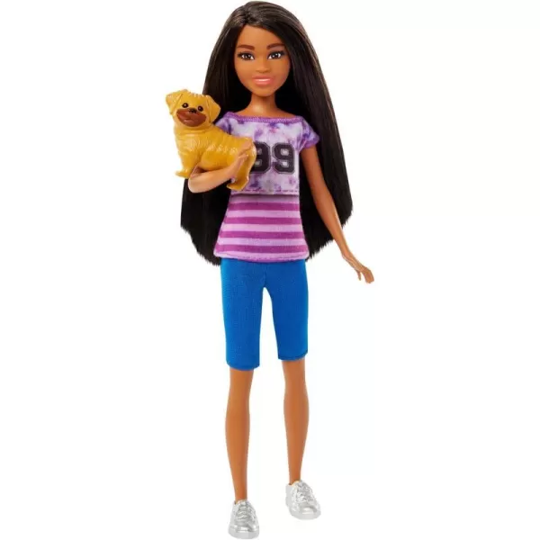 Barbie Ligaya Doll with Pet Dog from and Stacie to The Rescue Movie Toys Dark Hair DollLigaya