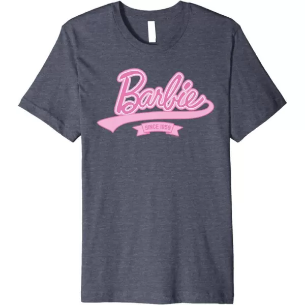 Barbie Logo  Since 1959 Premium TShirtHeather Blue