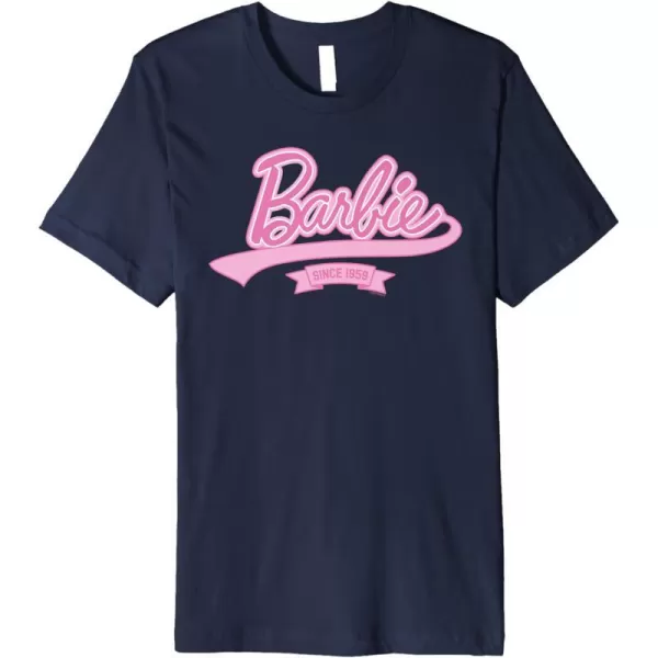 Barbie Logo  Since 1959 Premium TShirtNavy Blue