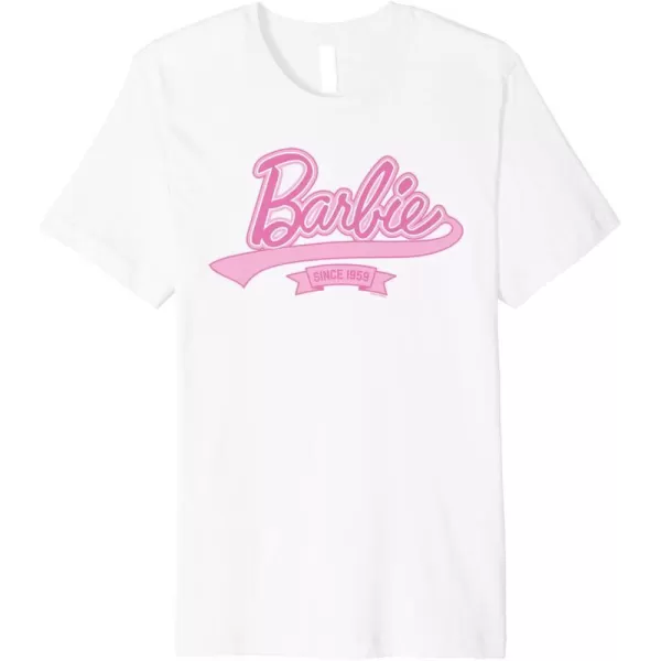 Barbie Logo  Since 1959 Premium TShirtWhite