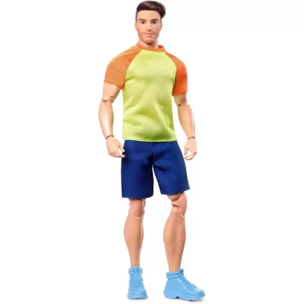 Barbie Looks Doll with Curly Blonde Hair Dressed in Ruched Crop Top amp Satiny Lavender Shorts Posable Made to Move Body For 6 years and olderKen  Brown Hair  Beard